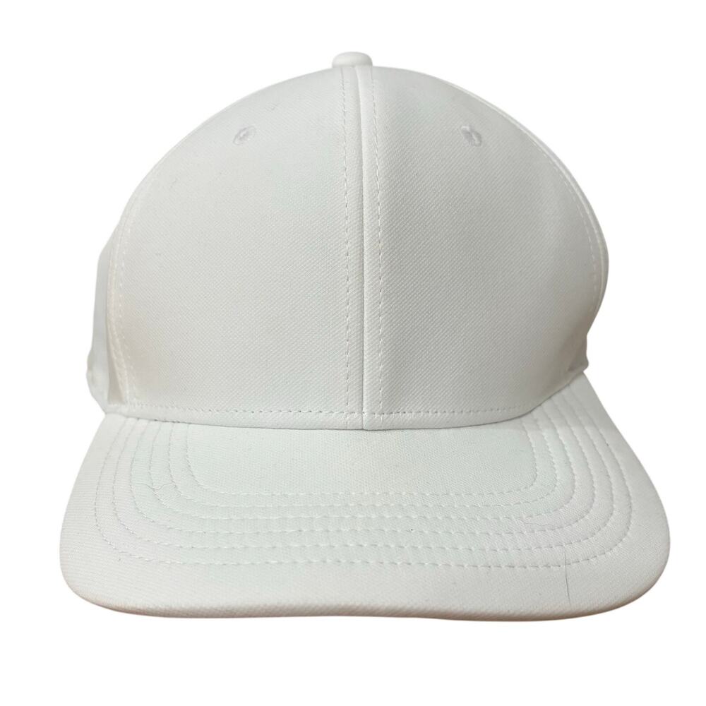 NWT‎ Nike Golf White Black Swoosh FlexFit Fitted Hat Cap Classic99 Dri-Fit M/L - Picture 2 of 6